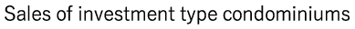 Sales of investment type condominiums